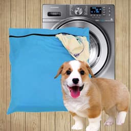 SnelShoppen - Pet Hair Waszak Blauw L, Jumbo Waszak voor Dierenharen, YKK Rits, Ideaal voor Bedtextiel, Dekens en Handdoeken — thumbnail 2