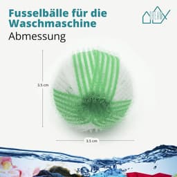 SnelShoppen - 8 Stuks Lint Ballen voor Wasmachine, Dierenhaar Verwijdering, Wasborstel, Pluche Ballen, Dierenhaar Vanger, Hondenhaar Wasmachine, 3.5 c — thumbnail 4