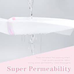 Wasnetten voor wasmachine, premium waszak, 60 x 60 cm, wasnet met verborgen ritssluiting, bescherming tegen vervorming en vouwen, wasnet voor wasmachine, waszak — thumbnail 3
