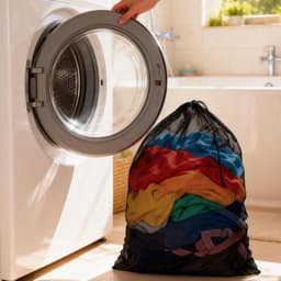 Duurzame Herbruikbare Waszakken voor Wasmachine - 6 Stuks, 70x90cm, Ideaal voor Kleding, Beddengoed en Reisorganisatie — thumbnail 4