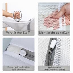 Wasnetten voor wasmachine, duurzame waszakken met ritssluiting, reiswasnet (50 x 60 cm) — thumbnail 3
