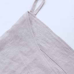 Hangende waszak, 100% linnen, ruimtebesparende waszak, deur hangende wasverzamelaar, hangende wasmand tas voor badkamer, slaapkamer, kinderkamer, 70 x 50 cm, grijs linnen — thumbnail 3