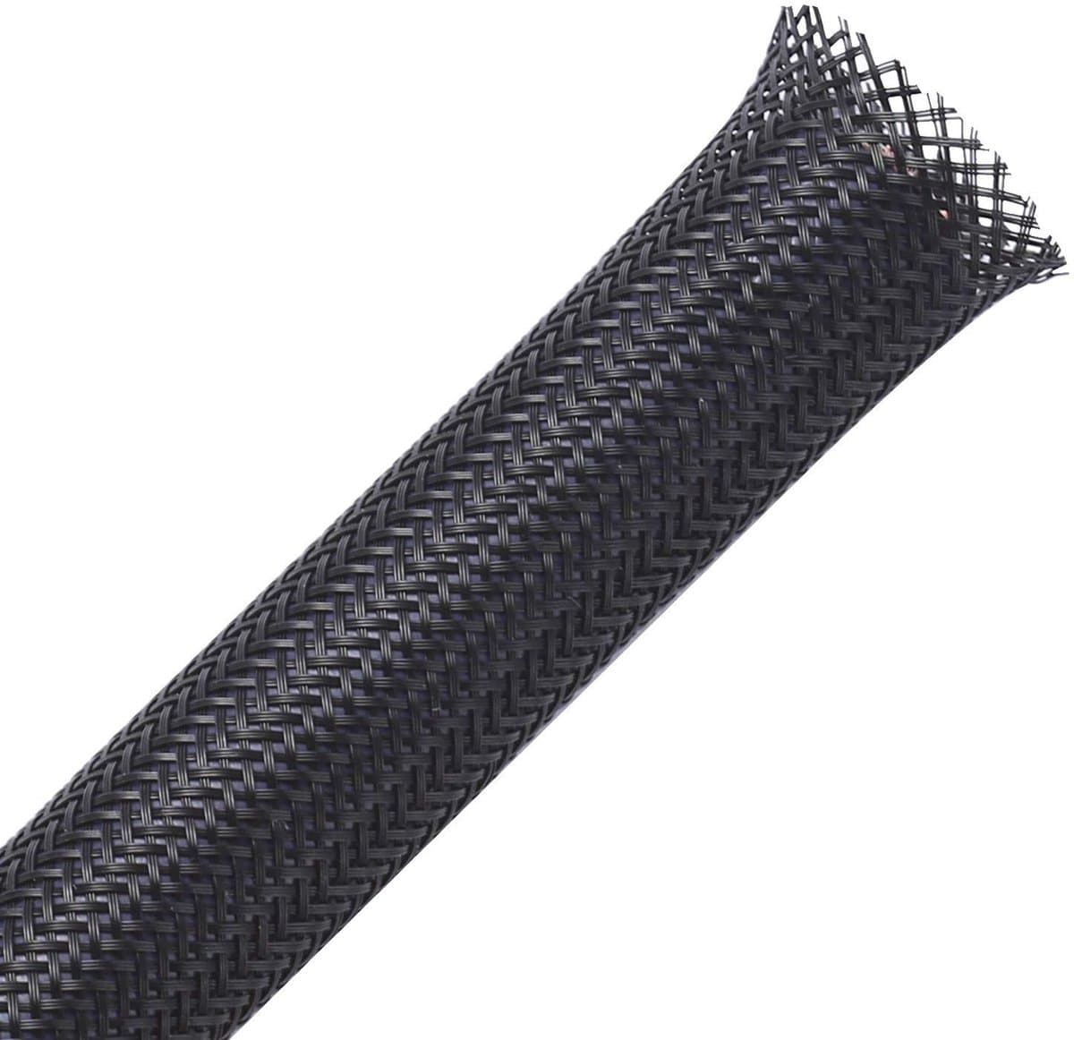 SolidKeus - 7,5 Meter Uitbreidbare Gevlochten Kabelsleeve in Zwart — afbeelding 1