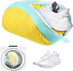 Schoenenwaszak voor de wasmachine, multifunctionele bescherming voor sneakers en schoenen, 1 stuk (Geel) — thumbnail 1