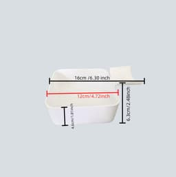 Lekbak Wasmachine - Afvoerbak voor wasmachine - Afvalwaterbak van de wasmachine - Afvalwateropvangbak - 16 × 12cm - Geschikt voor wasmachines - Universeel - Wit - Kunststof — thumbnail 5