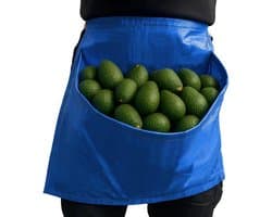 Oogstschort met zak - Pluk heuptas - Groenten fruit oogsten - Ingebouwde opvangzak - 40x40 cm - Groen