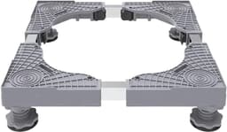 Wasmachine Onderstel - Apparatuur Verhoger - Apparaten Verplaatsen - Verstelbaar Universeel - 4 Enkele Wielen - Grijs — thumbnail 4