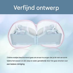 Beha waszak mesh set - 6 stuks - 7 inch met rits - voor beha en ondergoed - grijs — thumbnail 4