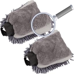 handschoen voor auto, zachte autoverzorging en motorfiets, zachte handschoen voor lak, glas, spiegels, amateurs en velgen, reinigingsaccessoires — thumbnail 2