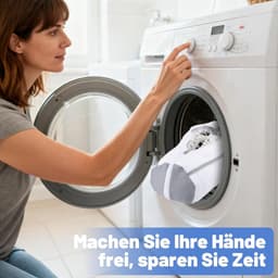 Waszakken, wasmachine, 40 × 20 cm, herbruikbare L-vormige ritssluiting, grote opening, schoenenzak, waszak, schoenen met netvak voor inlegzool — thumbnail 3