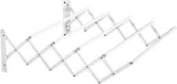 Wanddroogrek - Wasrek inklapbaar - Droogrek - Uittrekbaar - Wit - 63,5 x 60 x 20 cm — thumbnail 1