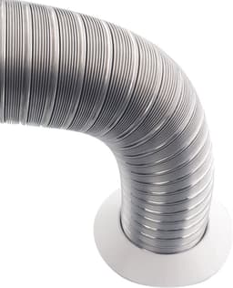 Flexibele Aluminium Afvoerslang 70mm - Uitschuifbaar 1,2m voor Afzuigkap, Fornuis en Ventilatie — thumbnail 4
