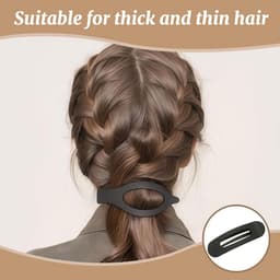 8x Grote Platte Haarspelden voor Dames – Antislip Eendensnavel Clips — thumbnail 2