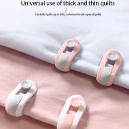 12 stuks-Dekbedclip - Lakensclip - Antislip dekbedclip - Lakensaccessoire - Geschikt voor het vastzetten van dekbedden en lakens - Roze - 5, 3*2, 6*2CM — thumbnail 3
