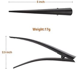 YiXuTag Pack of 6 Duckbill Hairpins, Metal Hair Clips for Styling, Partition Clips, Hairpins, Hairdresser, Hairpins, Non-Slip, Duck Bill, Hairpins with Teeth, Non-Slip Crocodile Hairpin — thumbnail 3