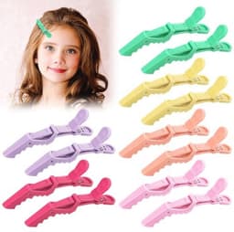 Professionele Krokodil Haarspeldjes voor Dames en Meisjes - 12 Stuks met Antislip Grip — thumbnail 1