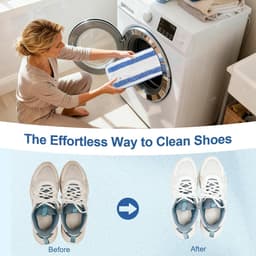 2-Pack Schoenwaskussens - 360° Diep Reinigen & Beschermen van Sneakers - Geschikt voor Wasmachine en Droger - Voor Elke Schoenmaat — thumbnail 3