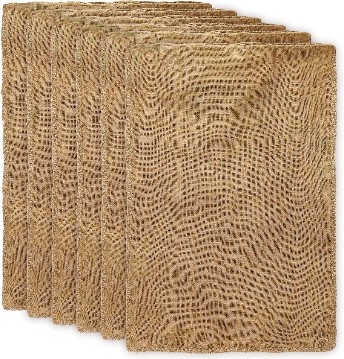 Jute zakken 50 x 80 cm - Set van 6 voor het opslaan van groenten en aardappelen — afbeelding 1