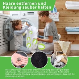 12-pack - Huisdierhaarverwijderaar - Wasmachine pluizenballen - Huisdierhaarverwijderaar - Hondenhaarverwijderaar - Herbruikbaar - Nylon anti-klit - Wasballen - Anti-klit wasballen - Vlekverwijderingsballen — thumbnail 4