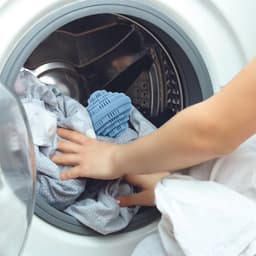 Home Deco Factory Wasmachinebol - met keramische kralen - D10 cm - blauw - wassen zonder wasmiddel — thumbnail 3