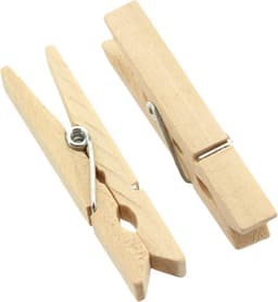 Houten Mini Wasknijpers 50 Stuks (50mm) - Decoratieve Klemmen voor Knutselen, Foto's en Cadeauverpakking — thumbnail 5