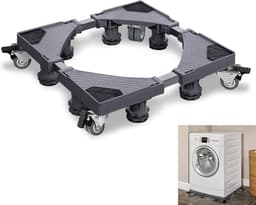 Verstelbaar Onderstel voor Wasmachine en Droger met Wielen - 300kg Draagkracht — thumbnail 1
