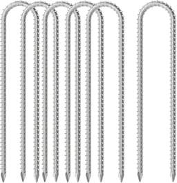 Unyqoos® Set van 6 robuuste U-vormige grondankers voor tenten en trampolines — thumbnail 1