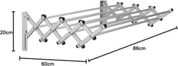 Uittrekbare Waslijn 86 cm - Duurzaam Aluminium — thumbnail 4