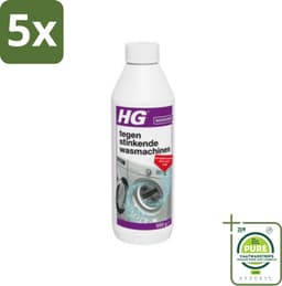 5 x HG - Tegen Stinkende Was - Verwijdert Aanslag Door Vuil & Zeep - 550 g - Grootverpakking - Wasmachine Reiniger - Wasmachine Schoonmaken - Wasmachine Geur - Wasmachine Stinkt - Wasmachine Onderhoud — thumbnail 1