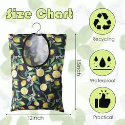 2 Stuks Waterdichte Wasknijper Tas met Haak - Organizer voor Kleding en Klein Gereedschap — thumbnail 3