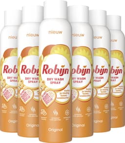 Robijn -Dry Wash Spray - Textiel Verfrisser - 6 flessen x 200 ml - Voordeelverpakking — thumbnail 2