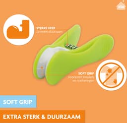 LaundrySpecialist Wasknijpers soft grip - 40 stuks - klein en extra stevig - wasknijpers plastic - wasknijpers kunststof - knijpers plastic — thumbnail 2