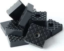 FSW-Products Rubberen Voetjes - 4 Stuks - Vierkant - 22 x 22 x 9 mm - Anti-Slip Meubelonderzetters - Trillingsdempers - Zwart — thumbnail 4