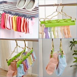 Sokkenhouders voor Wasrek - Antislip - Set van 5 - Voor Sokkenen Ondergoed - Handig Droogrek — thumbnail 3