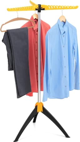 Stevig Inklapbaar Droogrek - Kleding Droogrek - Geschikt voor Thuisgebruik - 1 stuk - Wit - Metaal — thumbnail 4