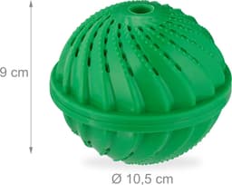 wasbol set van 4 - voor wasmachines - tot 90°C - huidvriendelijk - groen — thumbnail 4