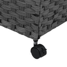 vidaXL - Wasmand - op - wielen - 60x35x60,5 - cm - rattan - grijs — thumbnail 5