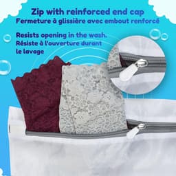Wasbal net voor de wasmachine - Voorkomt vervuiling van de lade - Set van 3 met 2 maatbekers 230 ml XXL en 1 waszak 30 x 40 cm — thumbnail 4