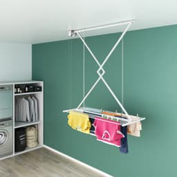 Foxydry Mini 128 cm plafond droogrek - wit - handbediend — thumbnail 5