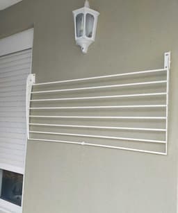 2x Foxydry Fold 116 cm DOWN - white - wasdroogrek wandmontage clicksysteem - neerwaartse sluiting - 116 x 50 x 10 cm — thumbnail 5