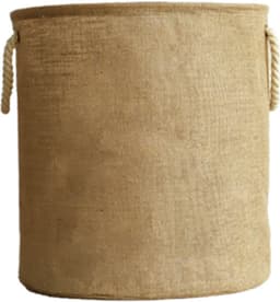 Wasmand Katoen - Opbergmand 52 ltr - Mand Rond met handvaten - Wasbox Opvouwbaar - Speelgoedmand — thumbnail 4