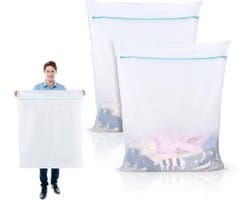 Waszakken XXL 90 x 110 cm - Ideaal voor Beddengoed, Kleding en Delicate Was