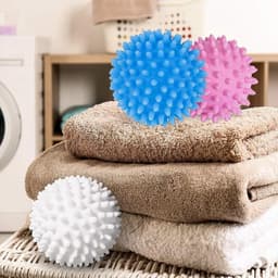 Herbruikbare Drogerballen voor Wasdroger en Wasmachine - 6 stuks, Egelballen voor Wollig Wasgoed, Ideaal voor Donsjassen — thumbnail 2