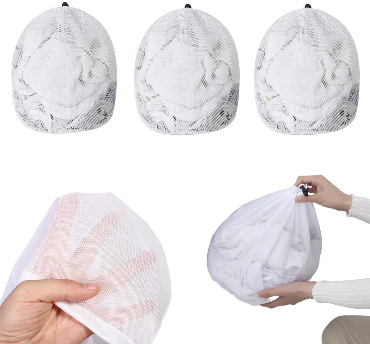 Ibenzoa® Multifunctionele Netzakken Set voor Wassen – 3 Stuks, 30 x 40 cm — afbeelding 1