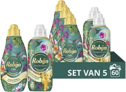Robijn Perfect Match Vloeibaar Wasmiddel en Wasverzachter Pakket - Color Paradise Secret - voor een intense geurbeleving van kleding - set van 5 (60 wasbeurten) — thumbnail 1
