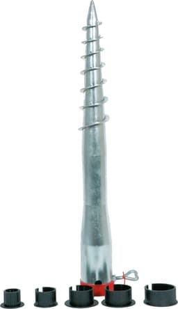 Lesli Living Parasolharing/Parasolanker - 1x - staal - 6,5 cm x 58 cm - grondpen — thumbnail 1