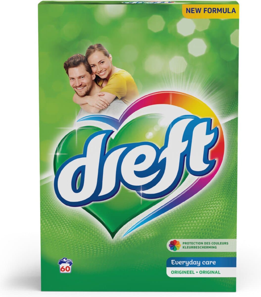Dreft Everyday Care Waspoeder - 3.9 kg (60 wasbeurten) — afbeelding 1