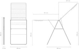 Brabantia HangOn Droogrek 25m - Inklapbaar Wasrek - Matt Black — thumbnail 2