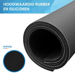 YONO Wasmachine Beschermer Bovenkant - Anti Slip Mat Hoes - 58,5x49 cm - Zwart — thumbnail 4