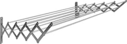 JGS® - Uittrekbaar RVS Wasrek met 10 Aluminium Staven, 120 cm- — thumbnail 1
